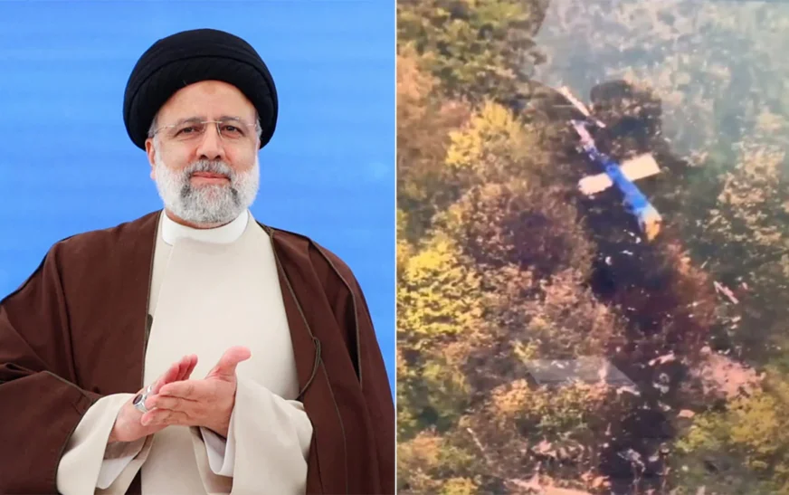 “Iran Mourns: President Raisi’s Death in Helicopter Crash Triggers Varied Responses and Investigation”.