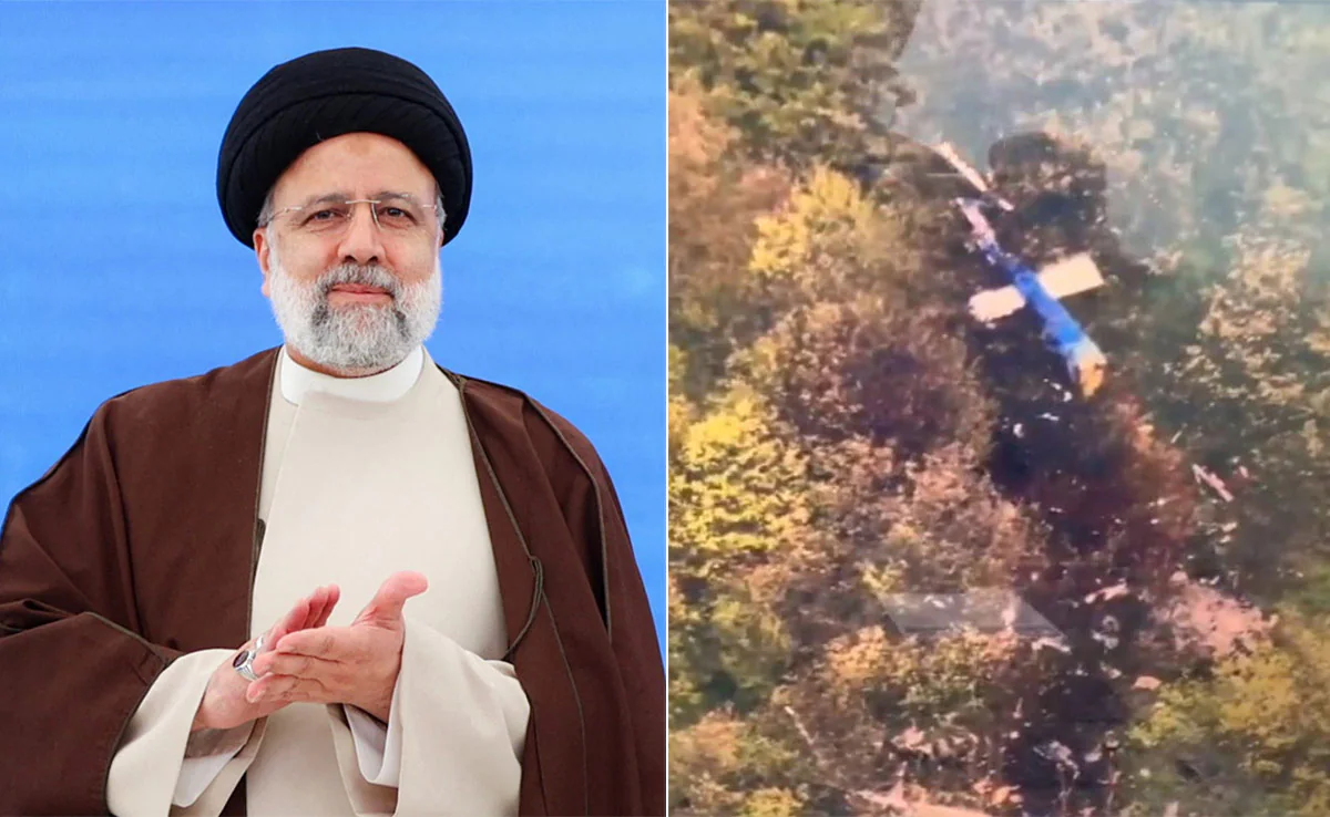 “Iran Mourns: President Raisi’s Death in Helicopter Crash Triggers Varied Responses and Investigation”.